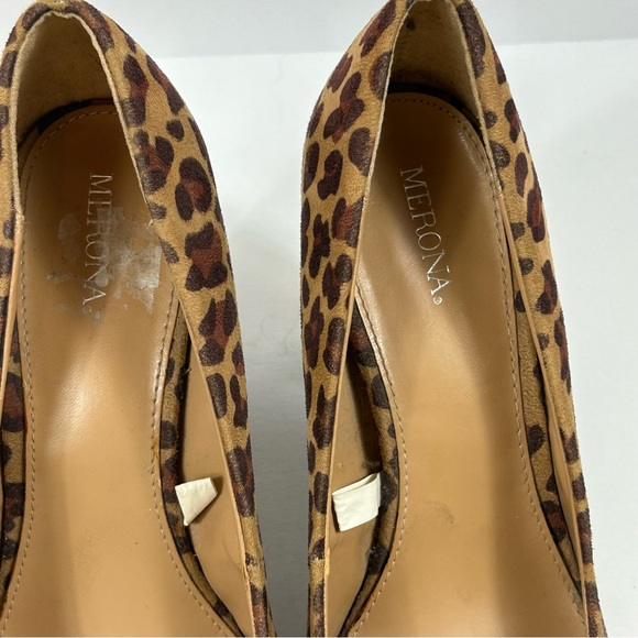 Merona Leopard Print Chunky Heels, Size 8.5 - Picture 4 of 8